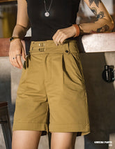 Maden American Vintage High Waist Women's Shorts New Arrivals Casual Gurkha Hot Pants Fashion Summer Women's Shorts